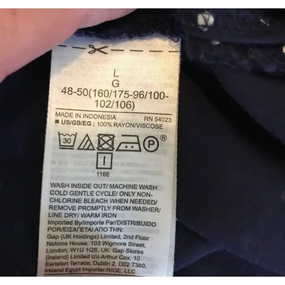 Gap Womens Polka Dot Sleeveless Tank Midi Shift Dress Size L 100% Viscose Casual - Picture 9 of 11